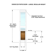 Duraflex Heavy Duty Dog Door - Patio Mount